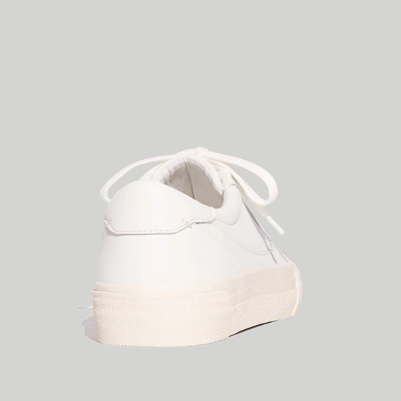 Madewell Unisex Leather Sidewalk Low-Top Sneakers - color: Pale Parchment - Picture 2 of 11